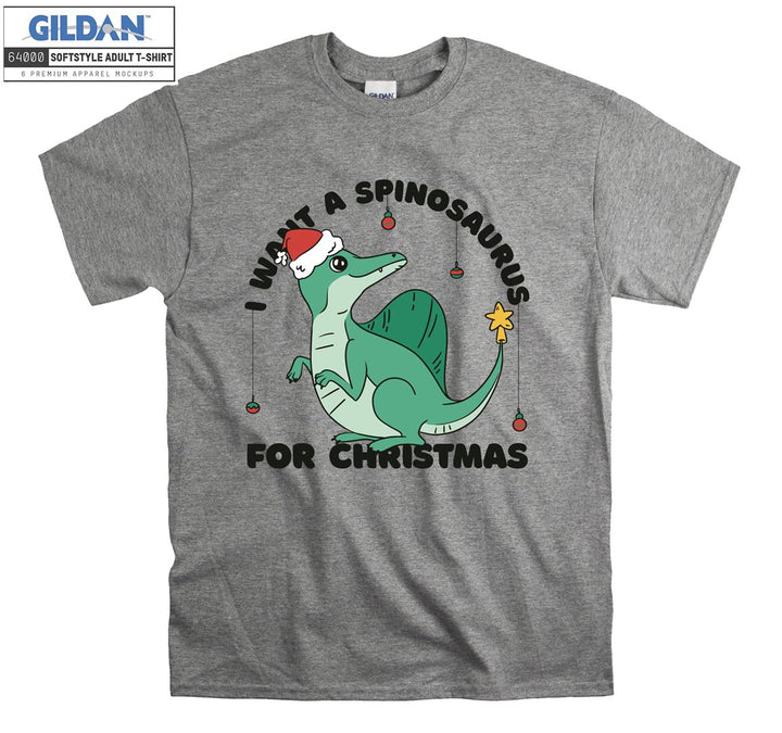 Green cute christmas animal figure T-shirt