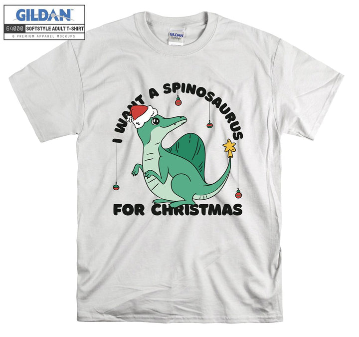 Green cute christmas animal figure T-shirt