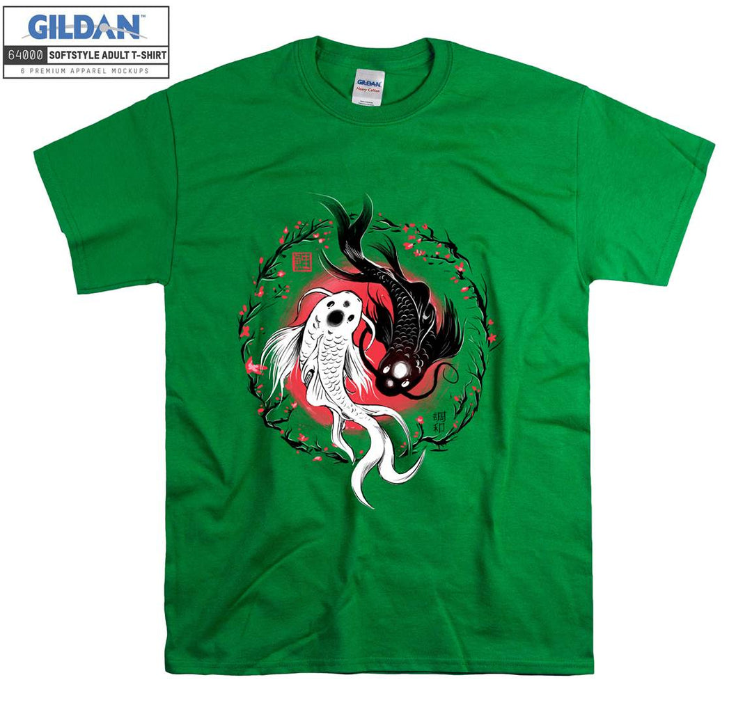 Yin Yang Koi Japan T-shirt