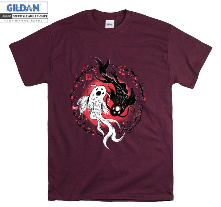 Yin Yang Koi Japan T-shirt