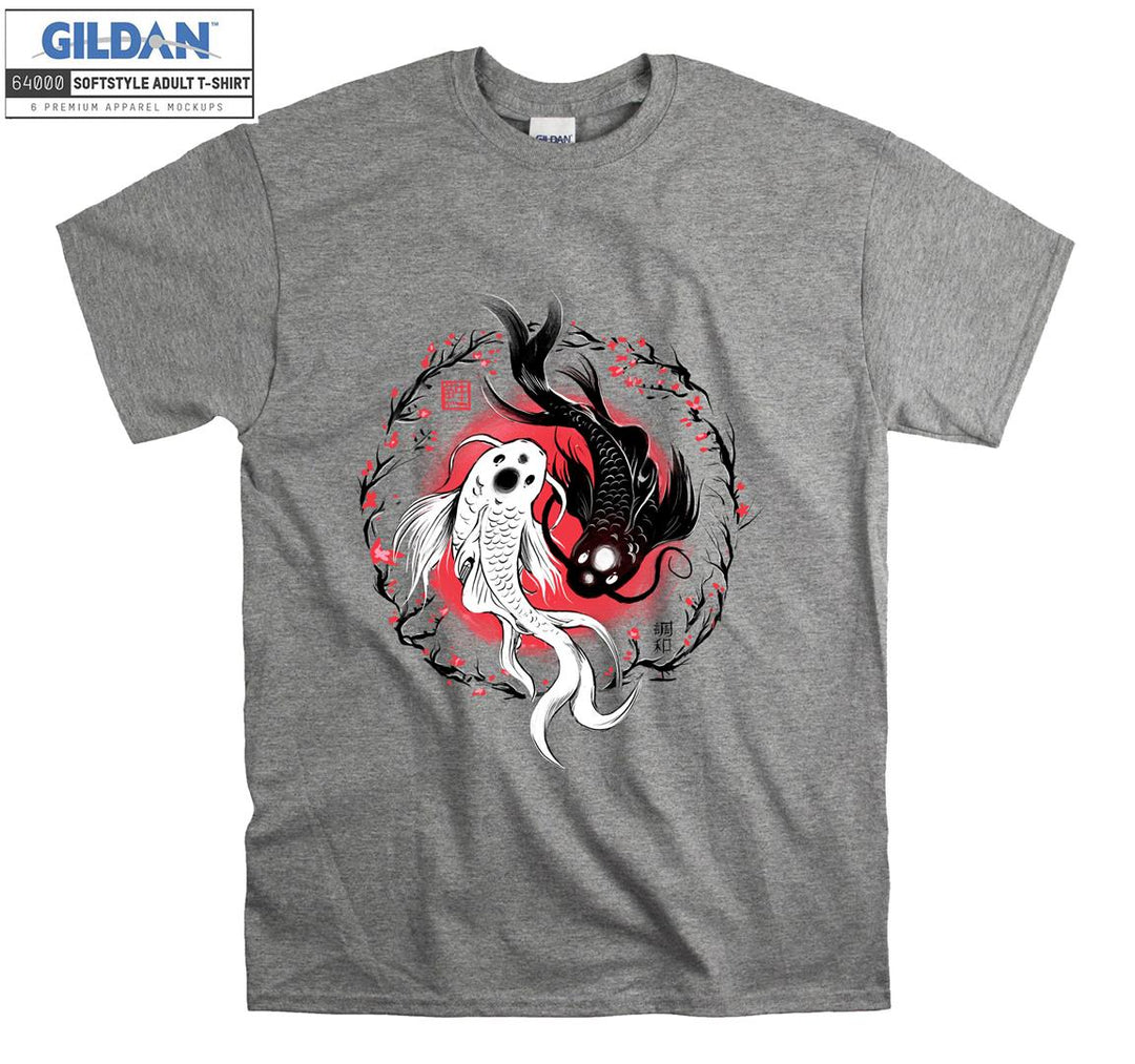 Yin Yang Koi Japan T-shirt