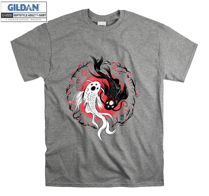 Yin Yang Koi Japan T-shirt
