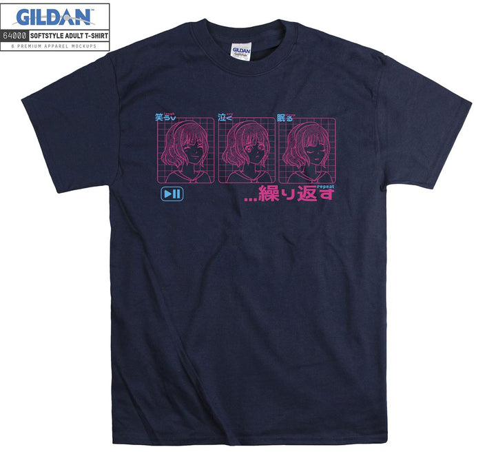 Anime Girl Moods  T-shirt