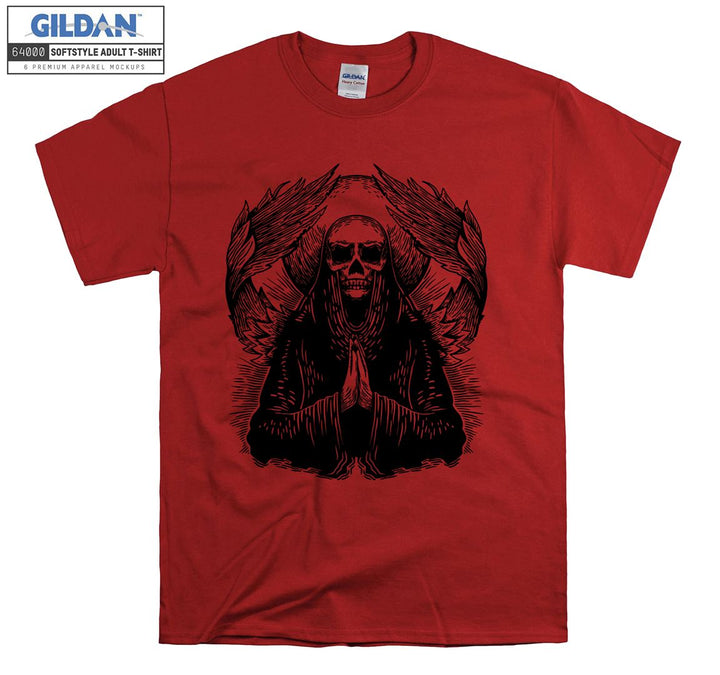 Horror evil skeleton figure T-shirt