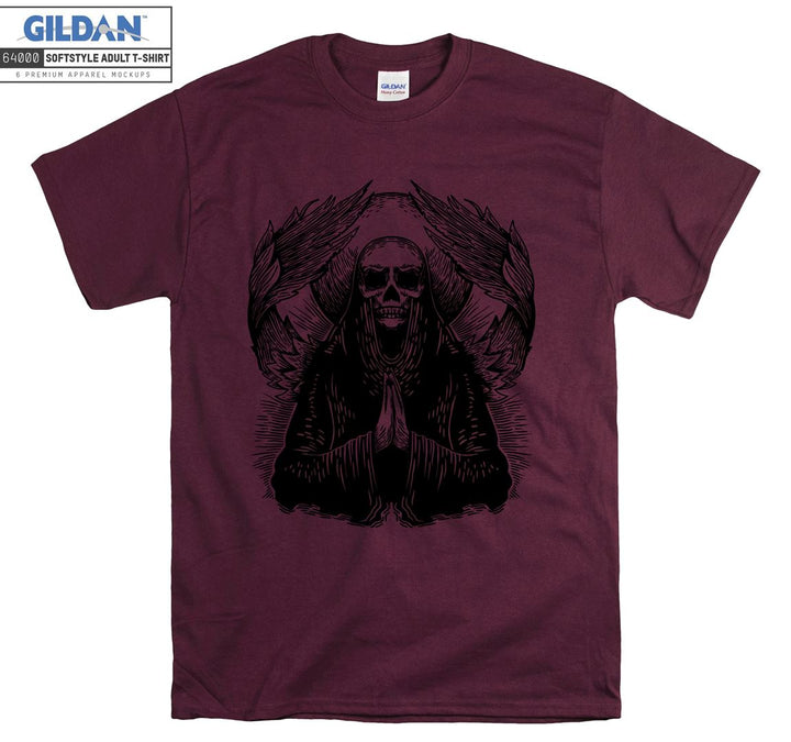 Horror evil skeleton figure T-shirt