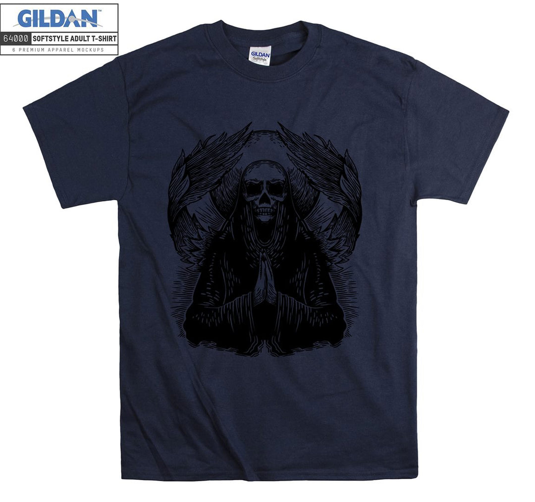 Horror evil skeleton figure T-shirt