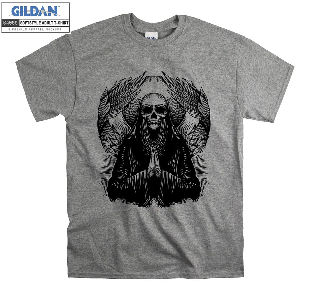 Horror evil skeleton figure T-shirt