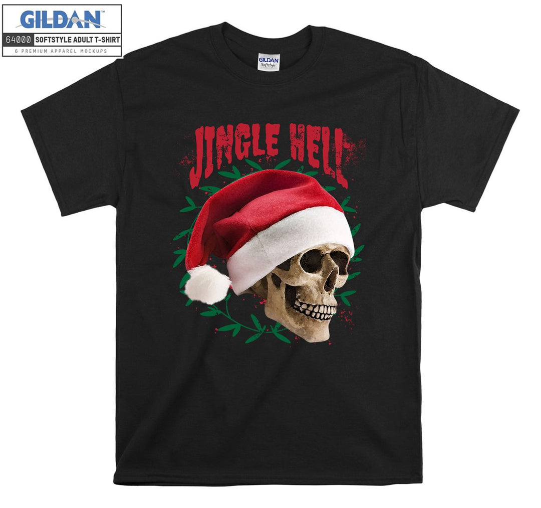 Jingle hell skeleton funny figure T-shirt