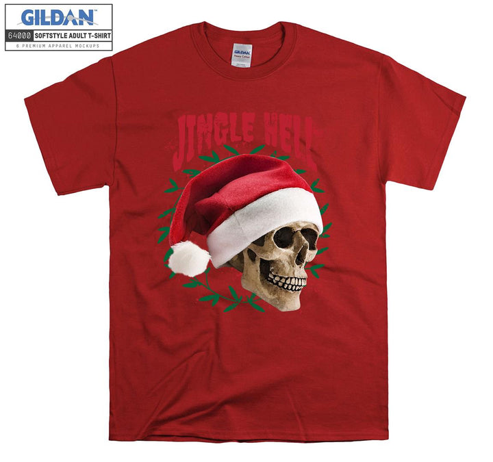 Jingle hell skeleton funny figure T-shirt