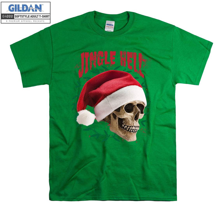 Jingle hell skeleton funny figure T-shirt