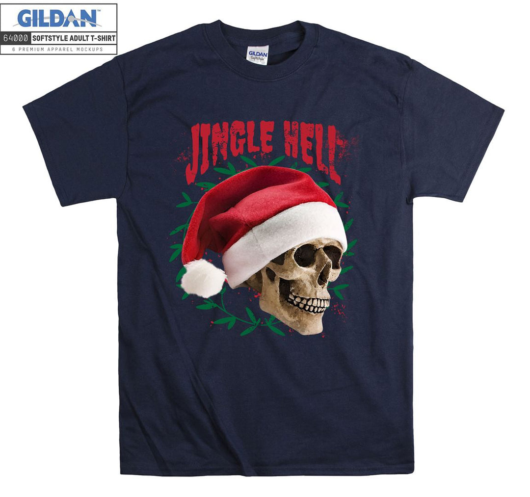 Jingle hell skeleton funny figure T-shirt