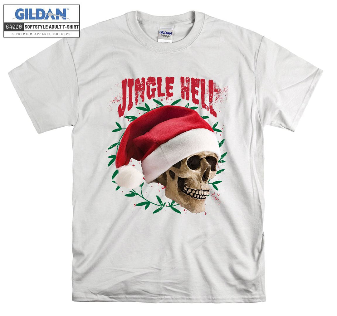 Jingle hell skeleton funny figure T-shirt