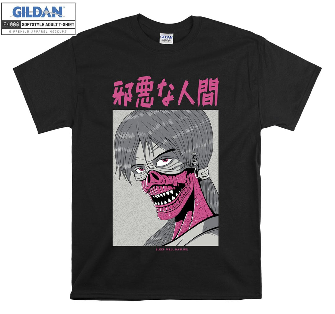 Anime Face Character T-shirt