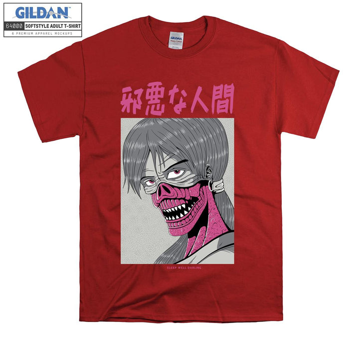 Anime Face Character T-shirt