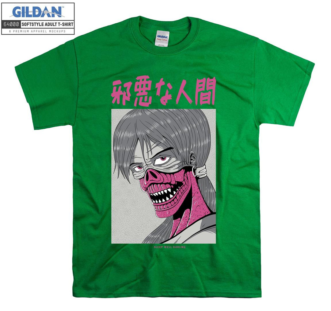 Anime Face Character T-shirt