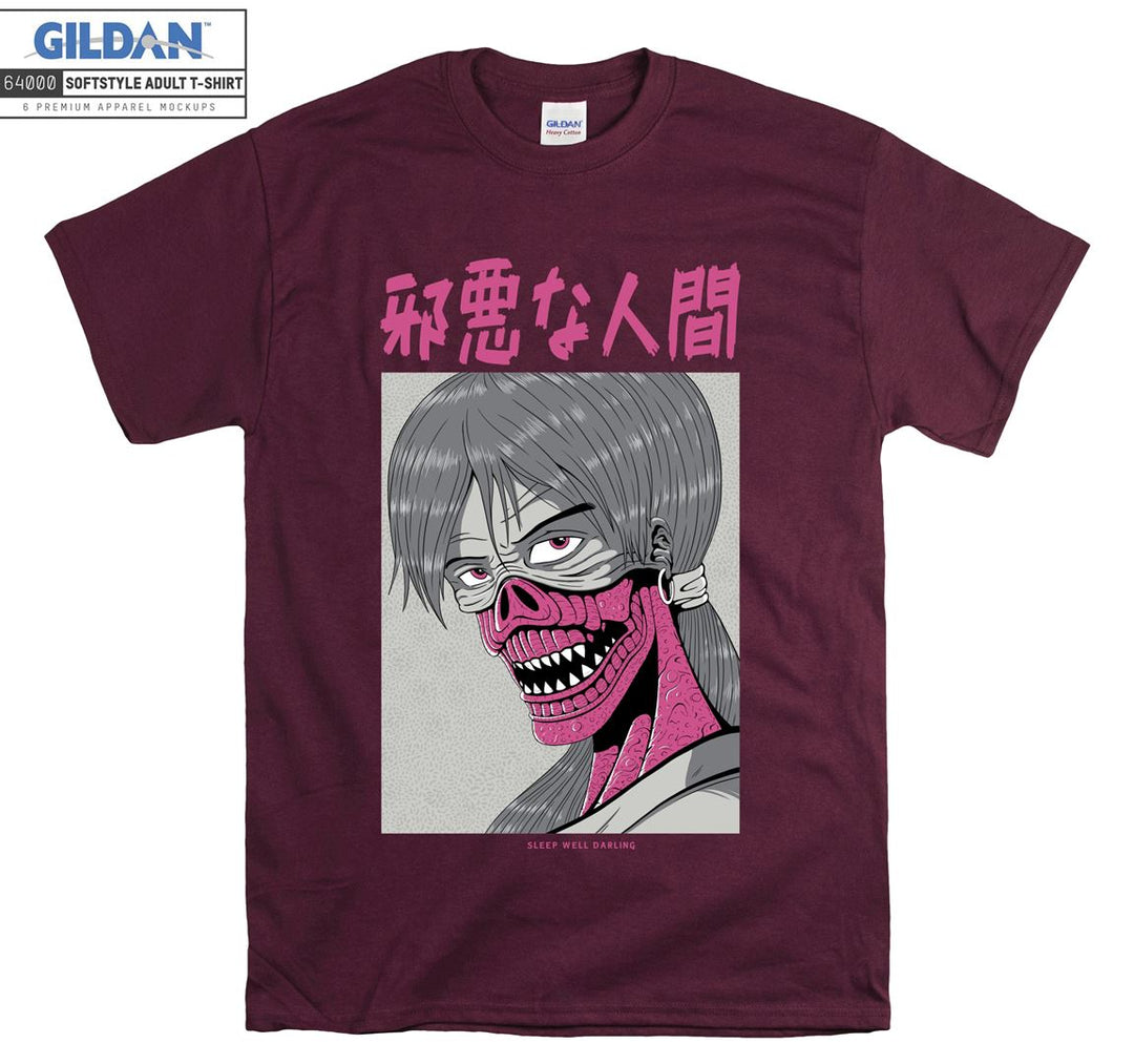 Anime Face Character T-shirt