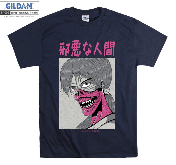 Anime Face Character T-shirt