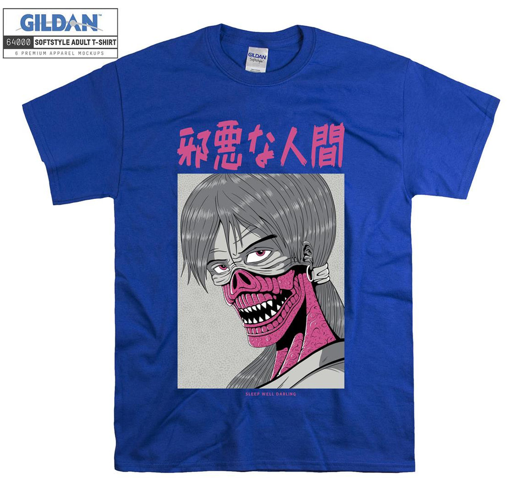 Anime Face Character T-shirt