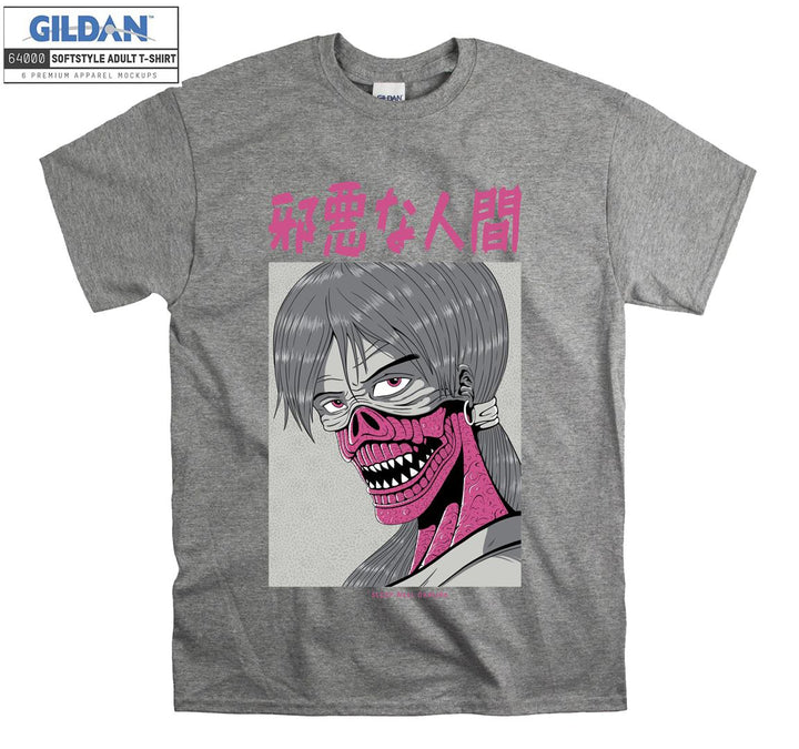 Anime Face Character T-shirt