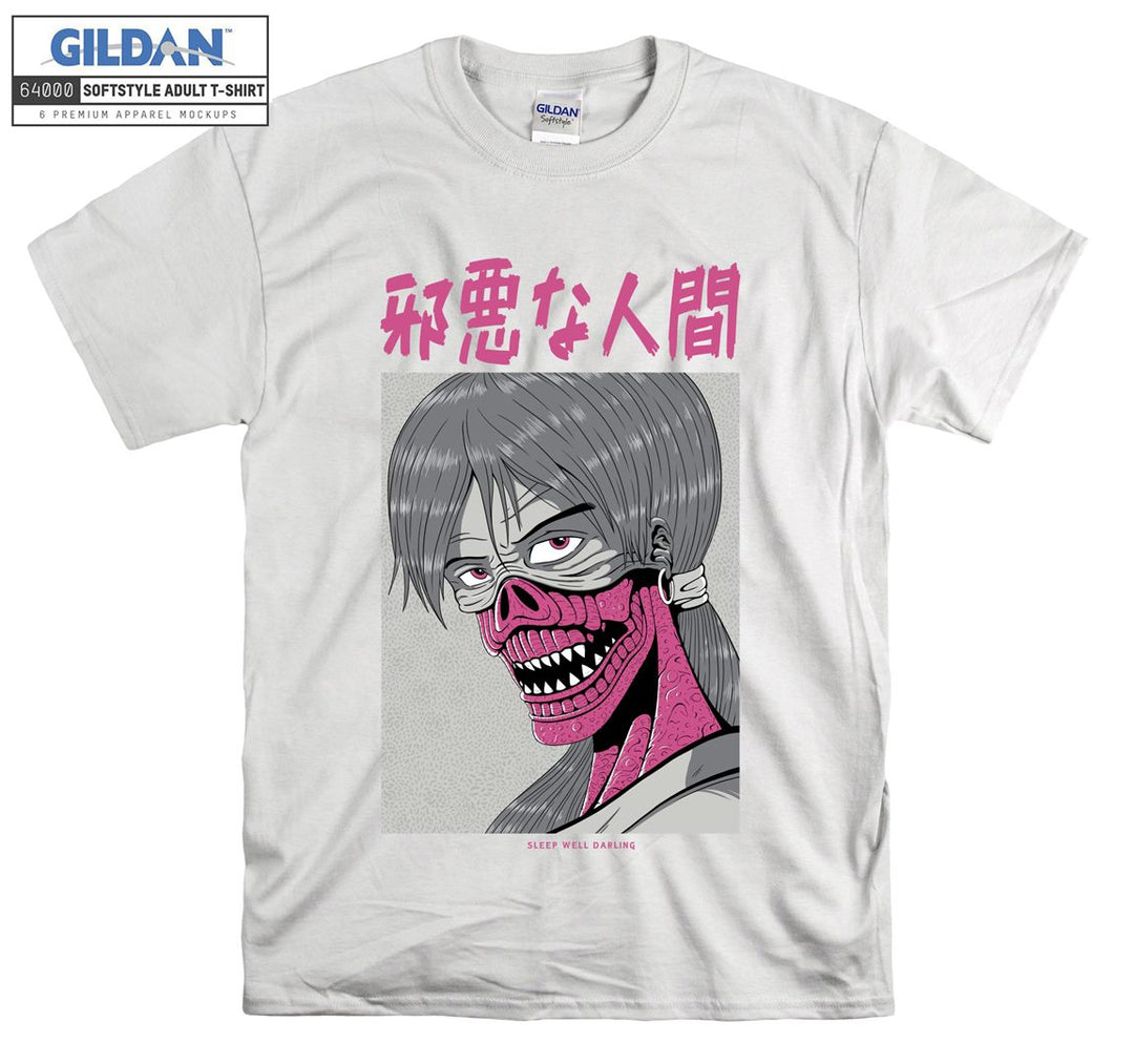 Anime Face Character T-shirt