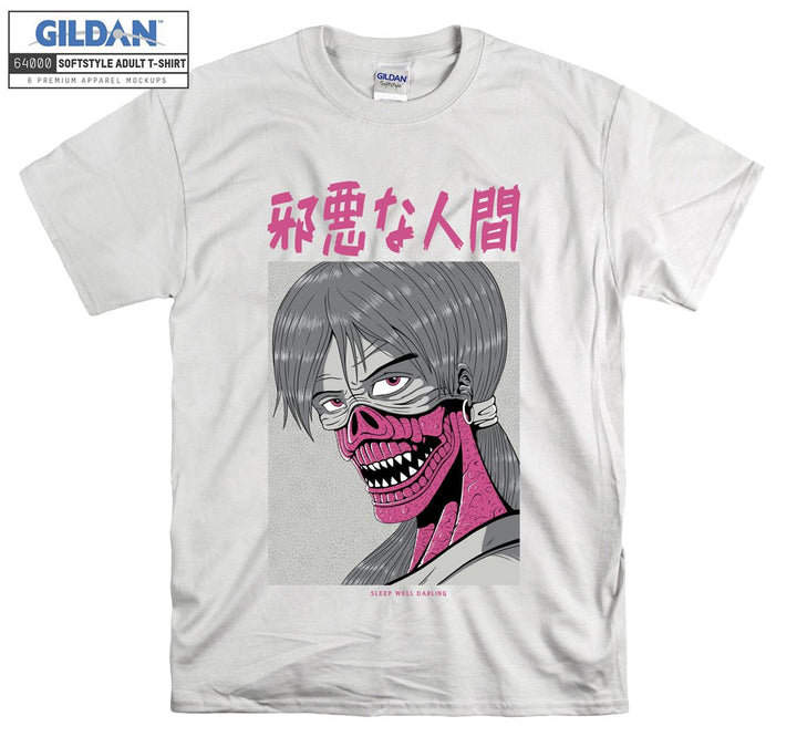 Anime Face Character T-shirt