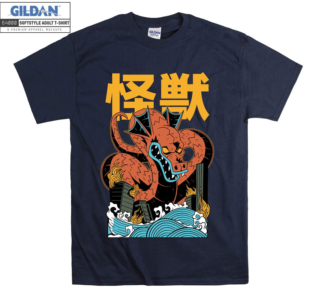 kaiju dragon figure T-shirt