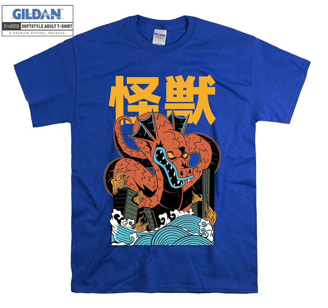 kaiju dragon figure T-shirt