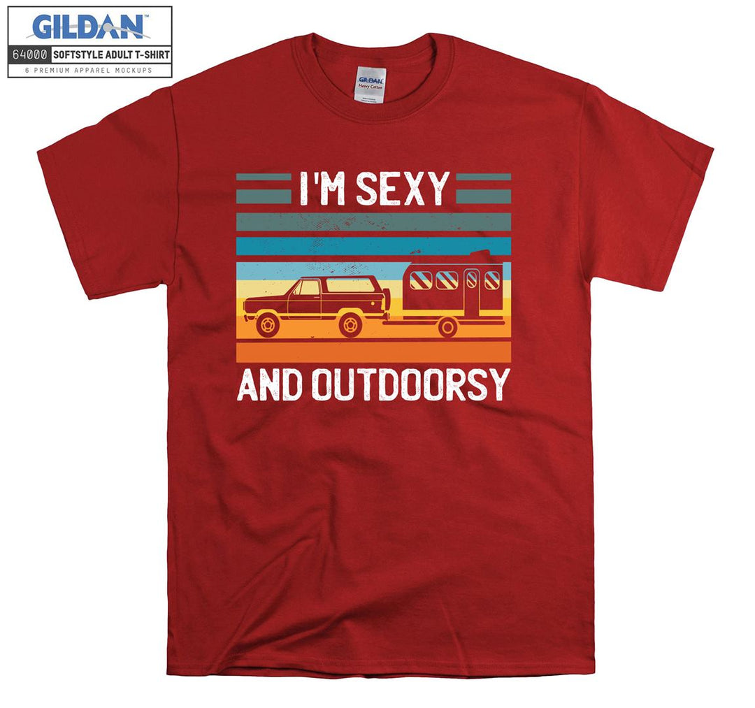 I'm Sexy And Outdoorsy Camping Figure T-shirt