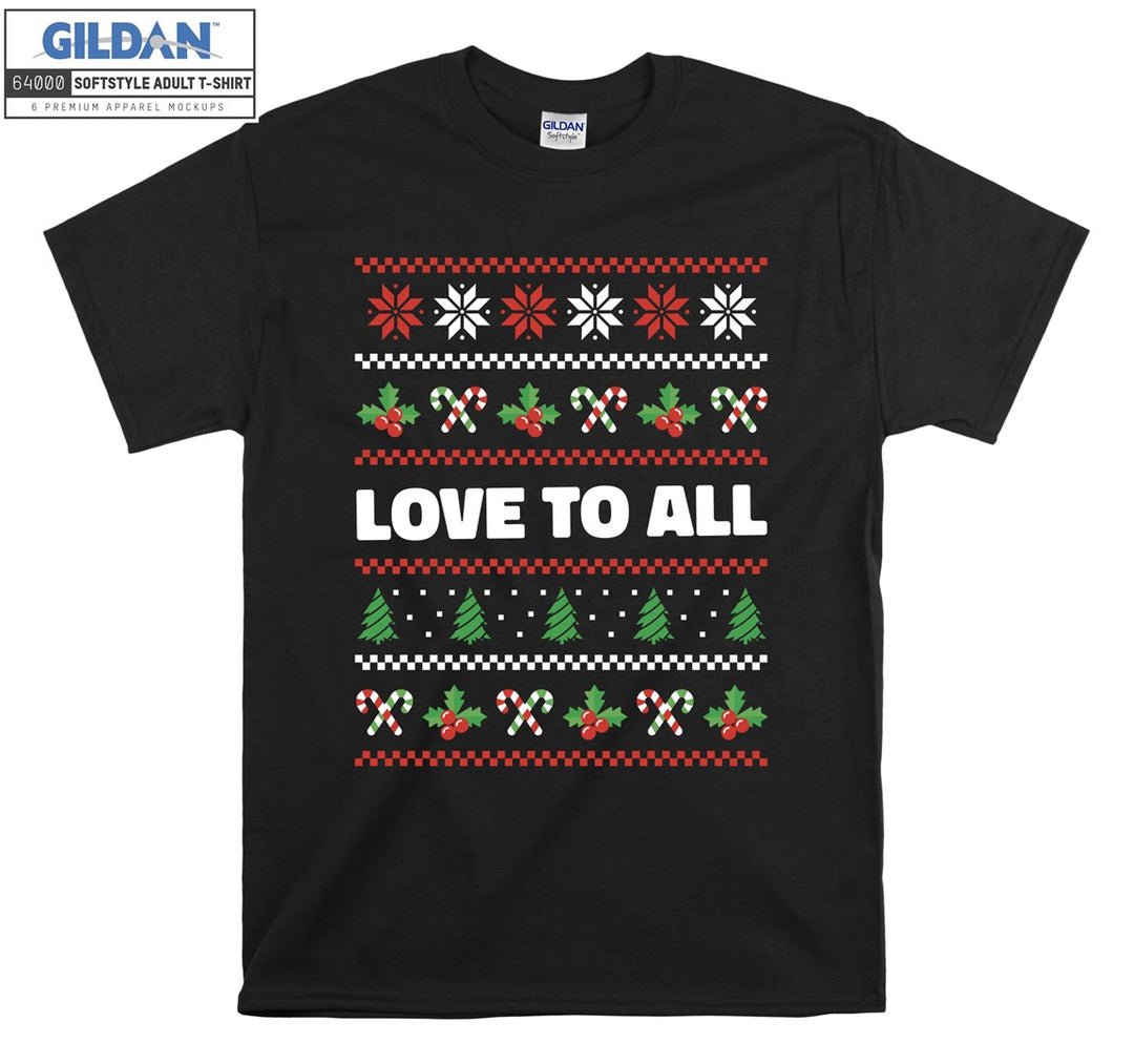 Christmas love to all figure T-shirt