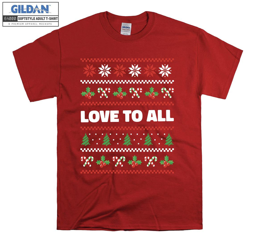 Christmas love to all figure T-shirt