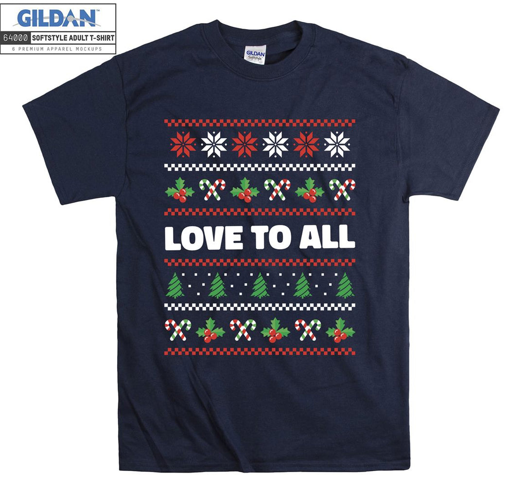 Christmas love to all figure T-shirt