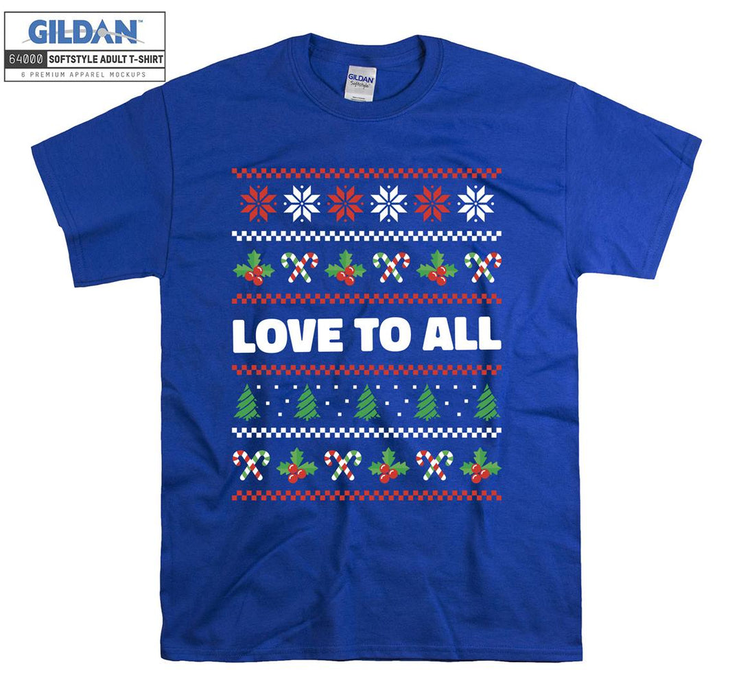 Christmas love to all figure T-shirt