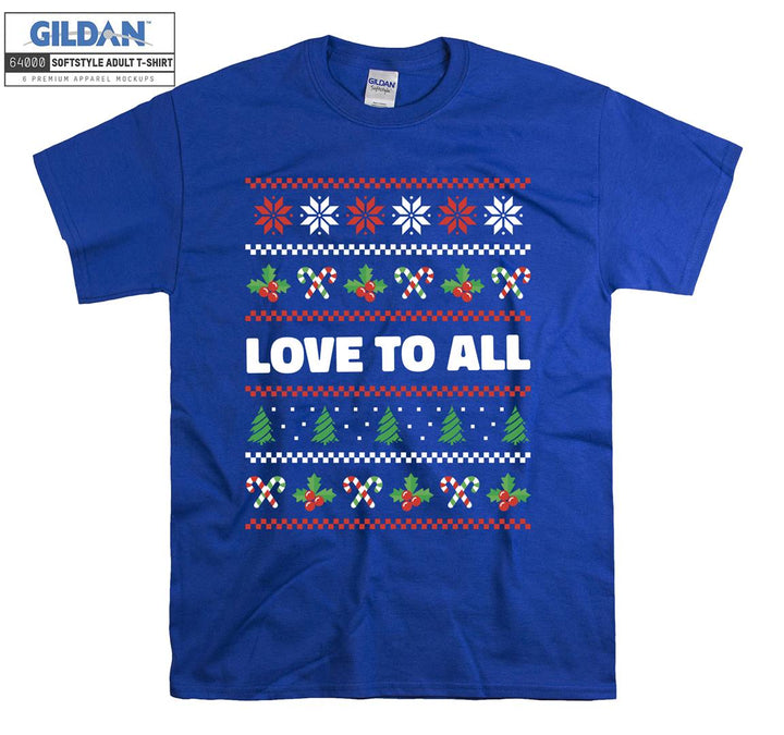 Christmas love to all figure T-shirt