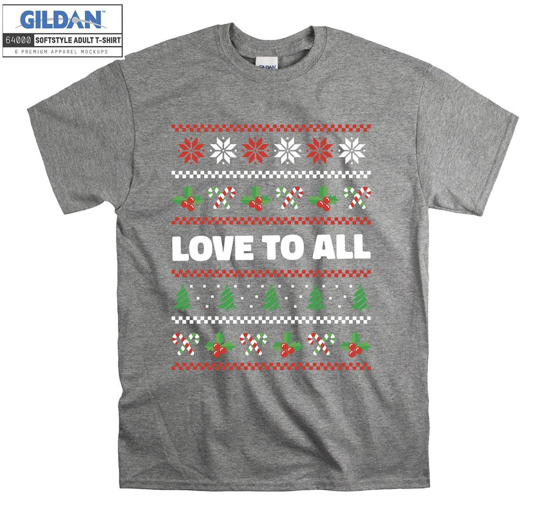 Christmas love to all figure T-shirt