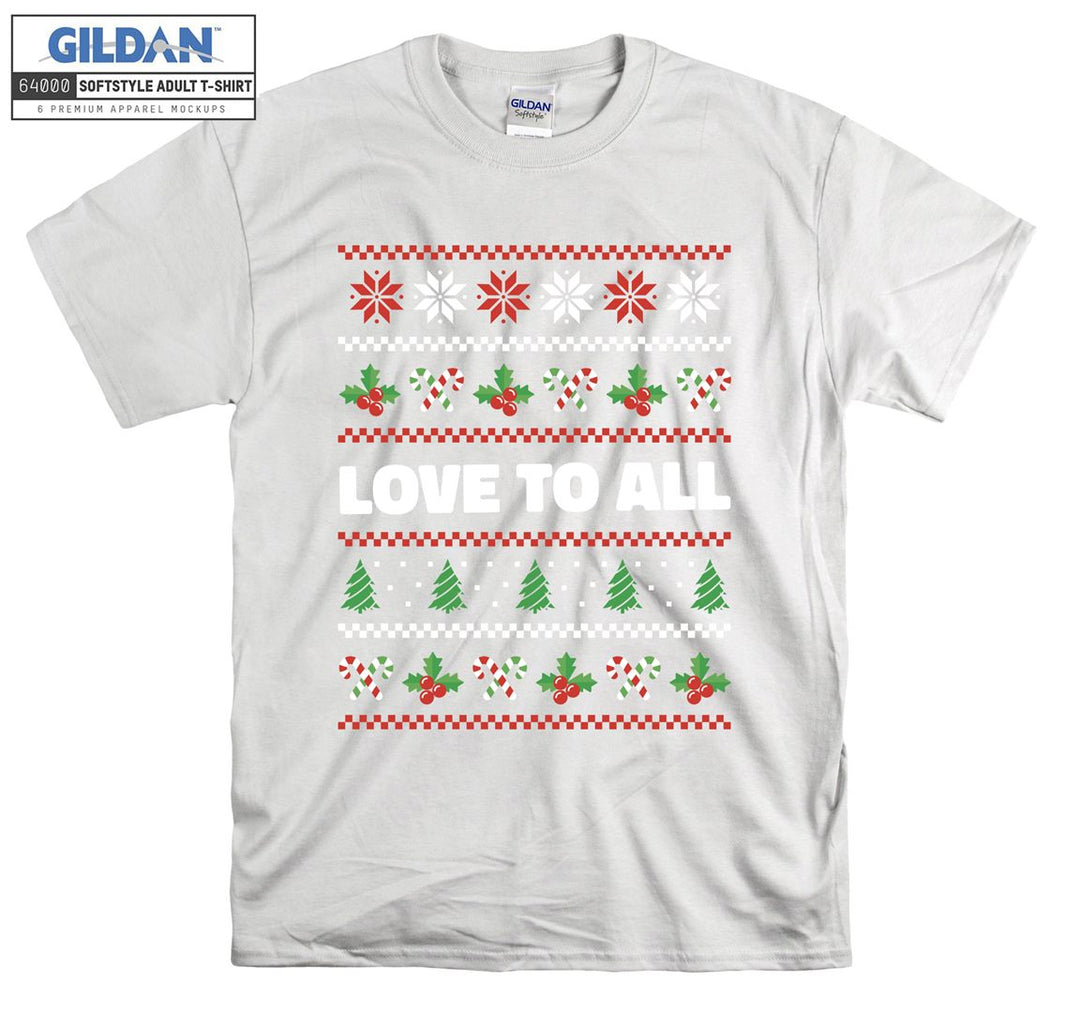 Christmas love to all figure T-shirt