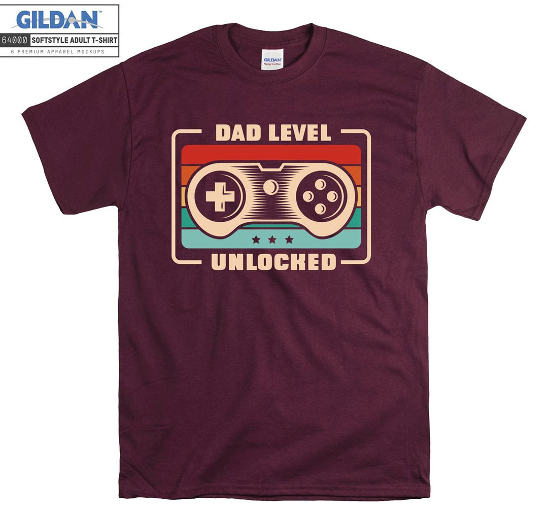 Dad level unlocked funny figure T-shirt