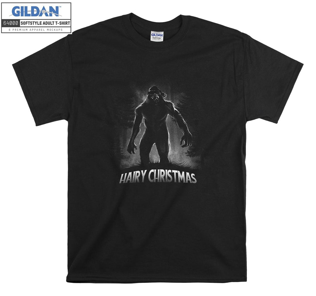 Hairy christmas terrible character figure T-shirt