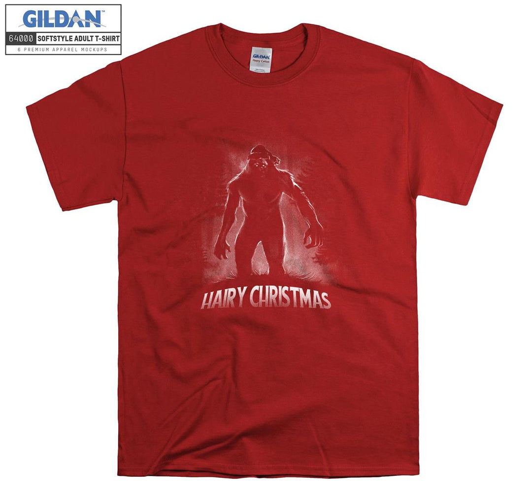 Hairy christmas terrible character figure T-shirt