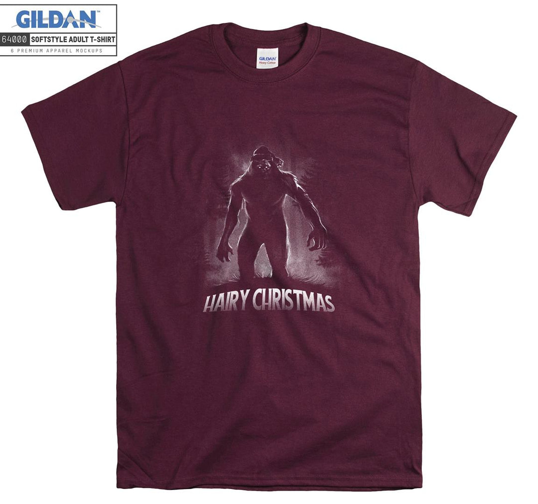 Hairy christmas terrible character figure T-shirt