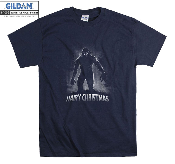 Hairy christmas terrible character figure T-shirt