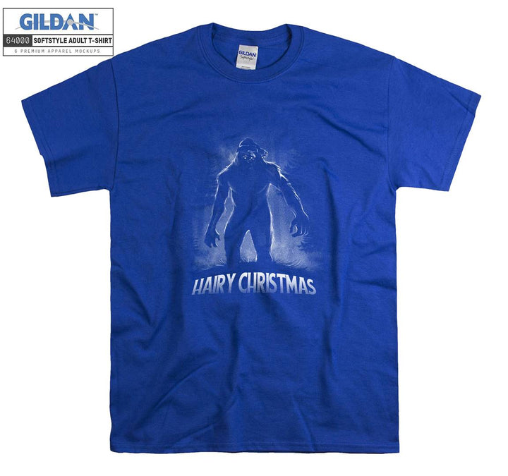 Hairy christmas terrible character figure T-shirt