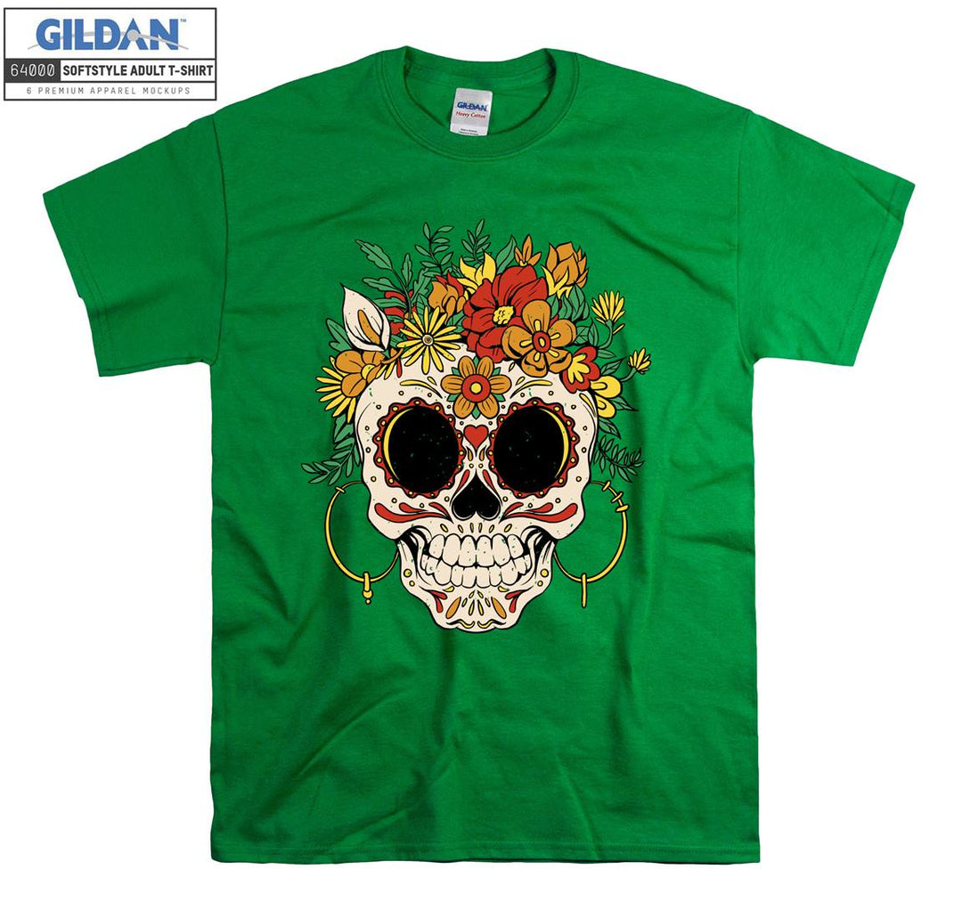 Skull forest horror figure T-shirt