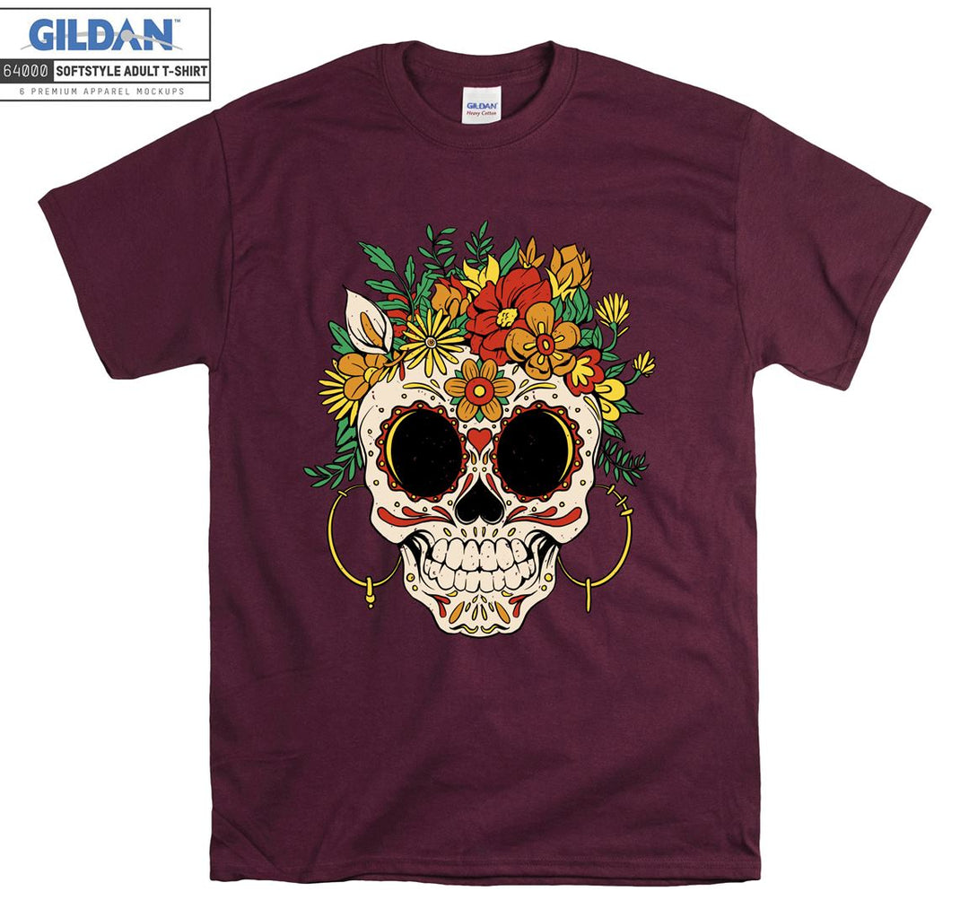 Skull forest horror figure T-shirt