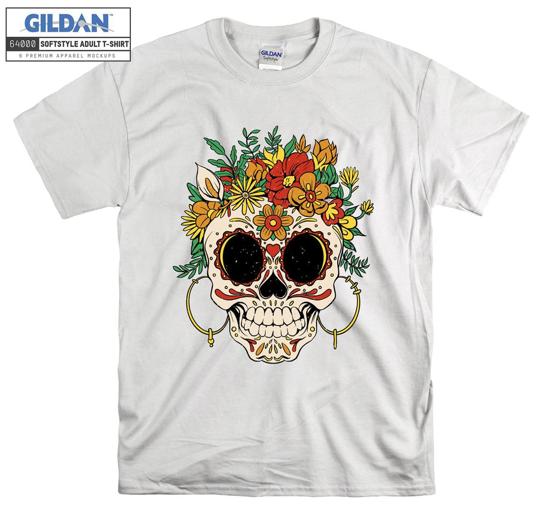 Skull forest horror figure T-shirt