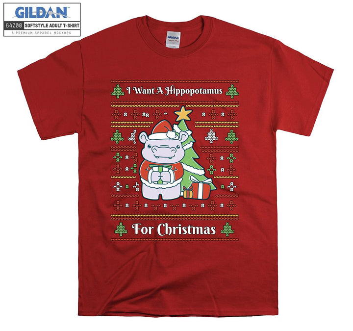 I want a hippopotamus for christmas T-shirt