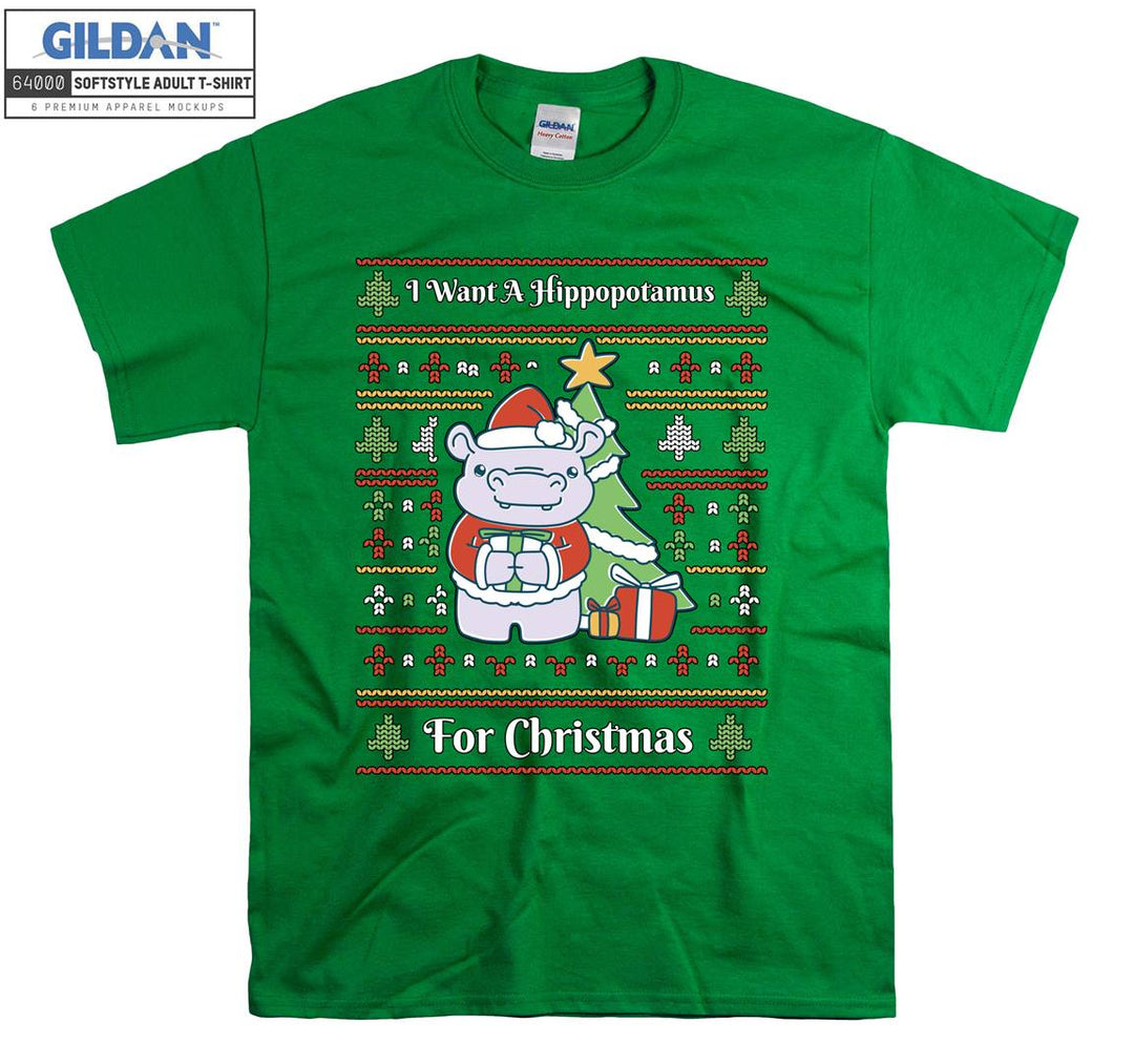 I want a hippopotamus for christmas T-shirt