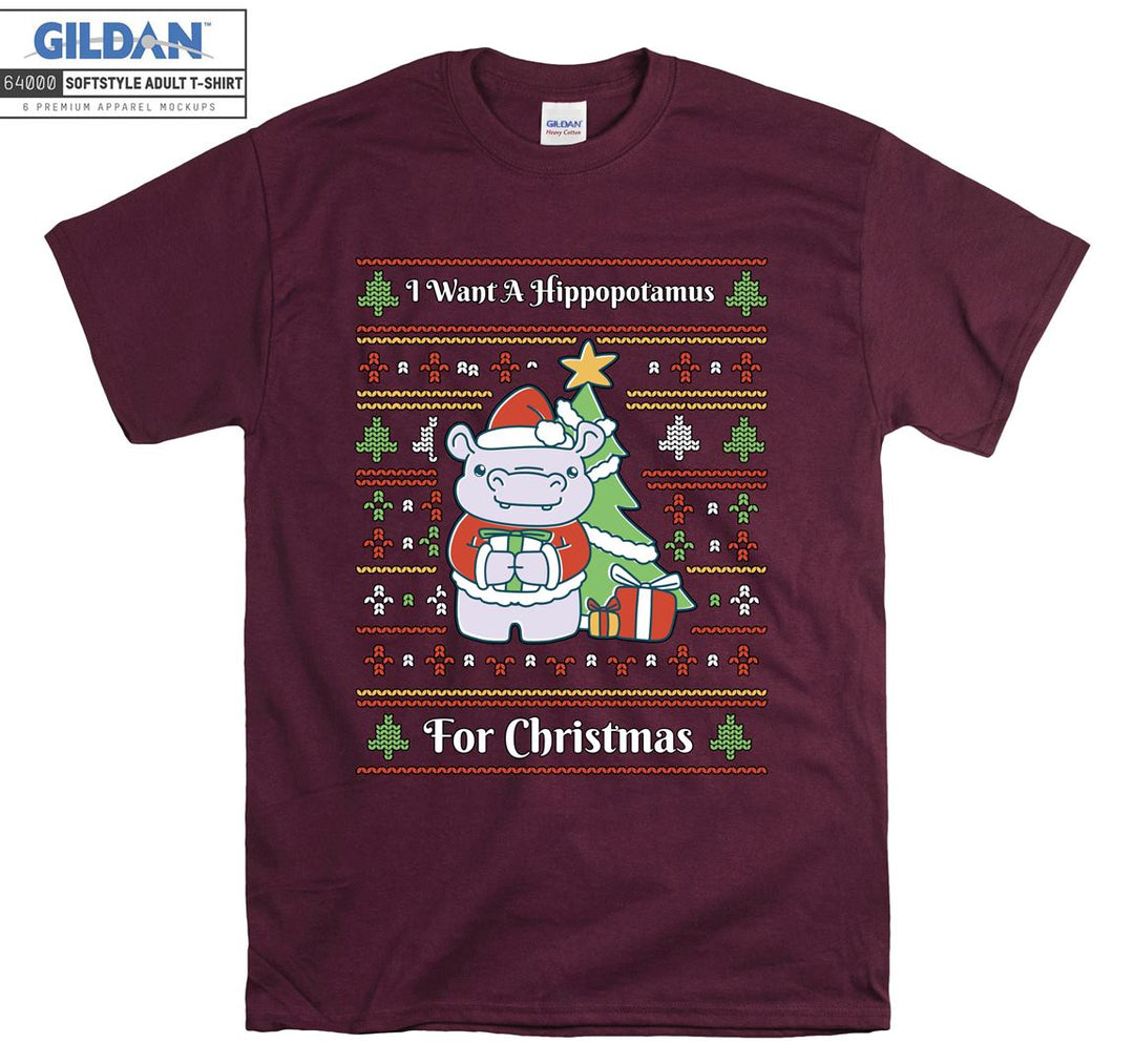 I want a hippopotamus for christmas T-shirt