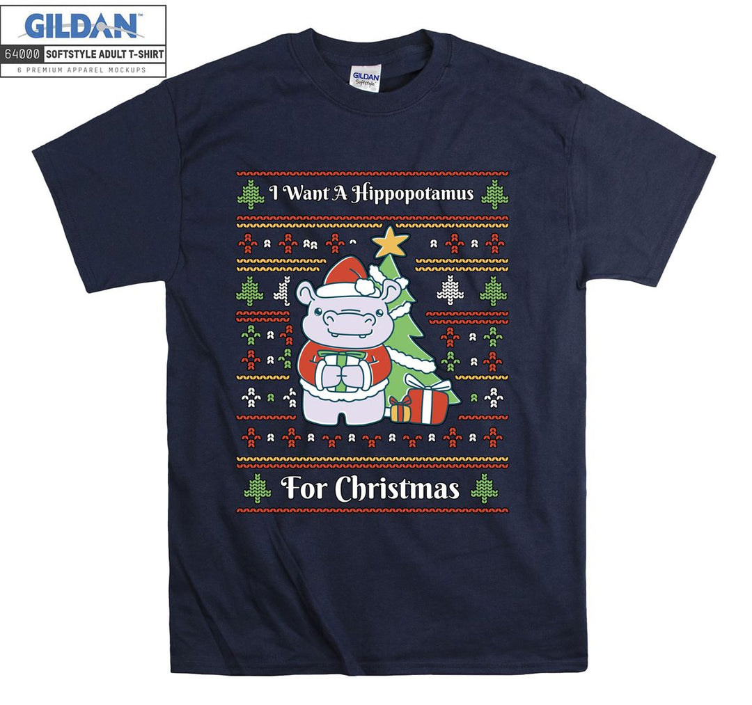 I want a hippopotamus for christmas T-shirt