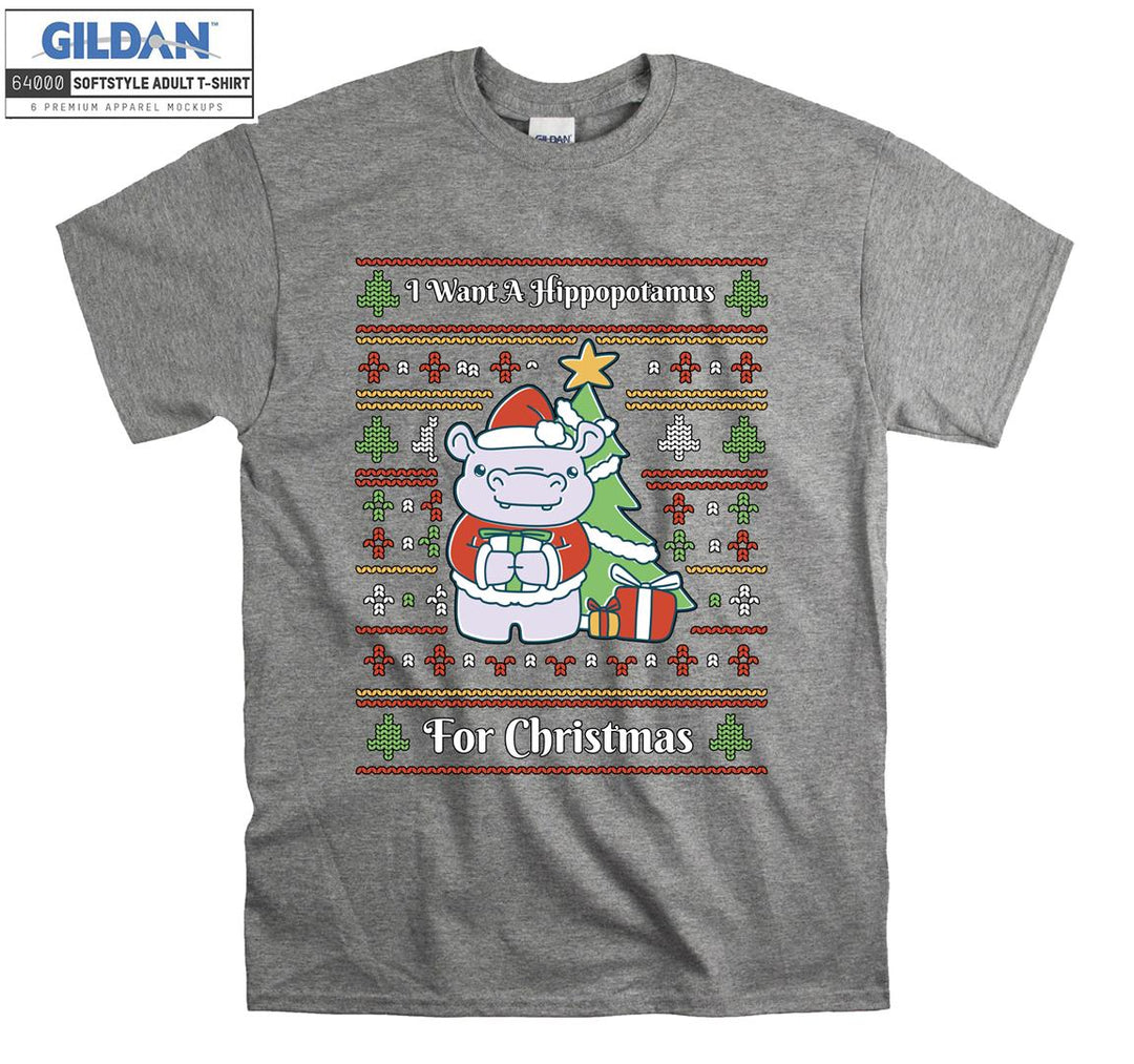 I want a hippopotamus for christmas T-shirt