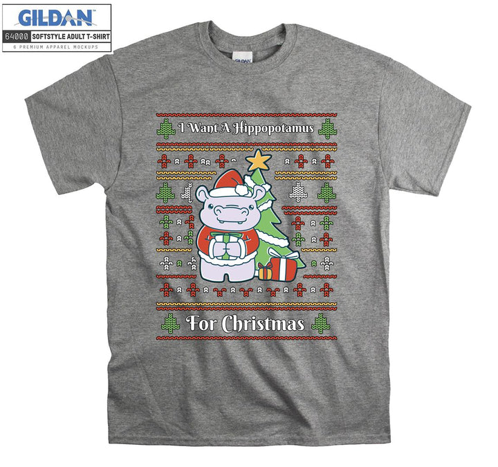 I want a hippopotamus for christmas T-shirt